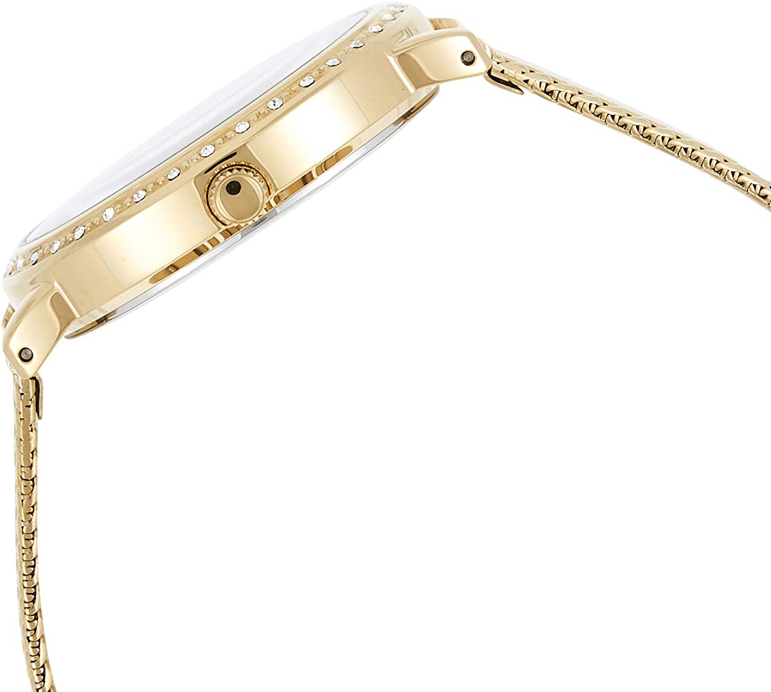  Shop Authentic Guess Willow Two Tine Dial Gold Mesh Bracelet Watch For Women - W0836L3 - Luxxuri