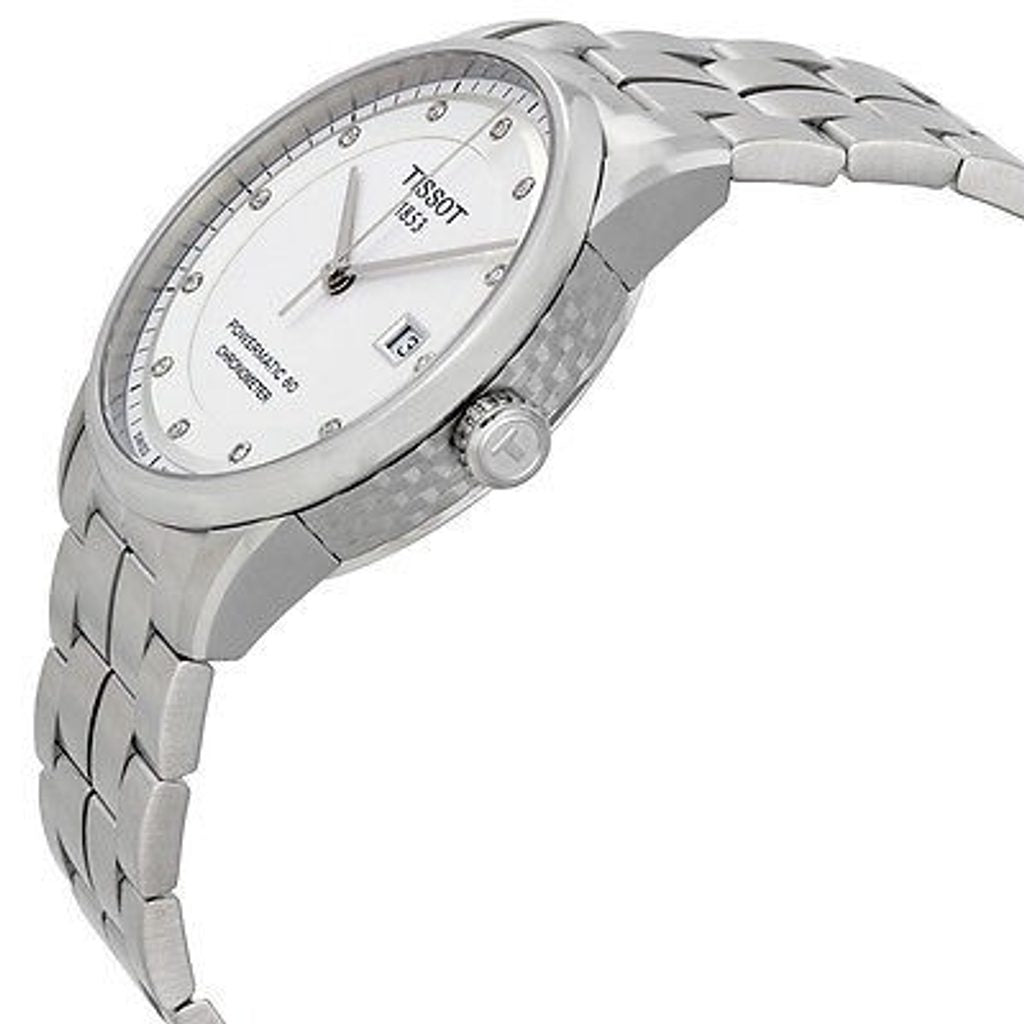  Shop Authentic Tissot T Classic Luxury Powermatic 80 White Dial Silver Steel Strap Watch For Men - T086.408.11.016.00 - Luxxuri