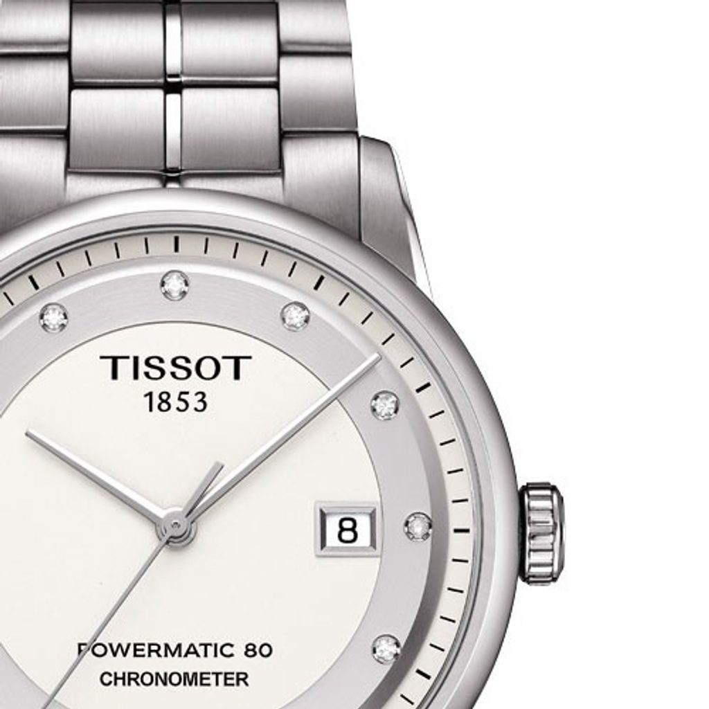  Shop Authentic Tissot T Classic Luxury Powermatic 80 White Dial Silver Steel Strap Watch For Men - T086.408.11.016.00 - Luxxuri
