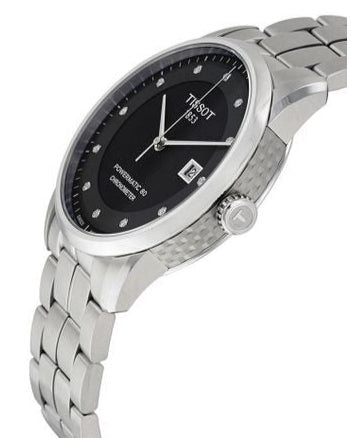  Shop Authentic Tissot T Classic Luxury Powermatic 80 Black Dial Silver Steel Strap Watch For Men - T086.408.11.056.00 - Luxxuri