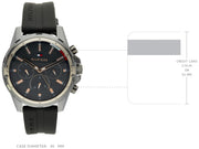  Shop Authentic Tommy Hilfiger Mason Black Dial Black Rubber Strap Watch for Men - 1791792 - Luxxuri