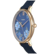  Shop Authentic Fossil Jacqueline Blue Dial Blue Leather Strap Watch for Women - ES4673 - Luxxuri