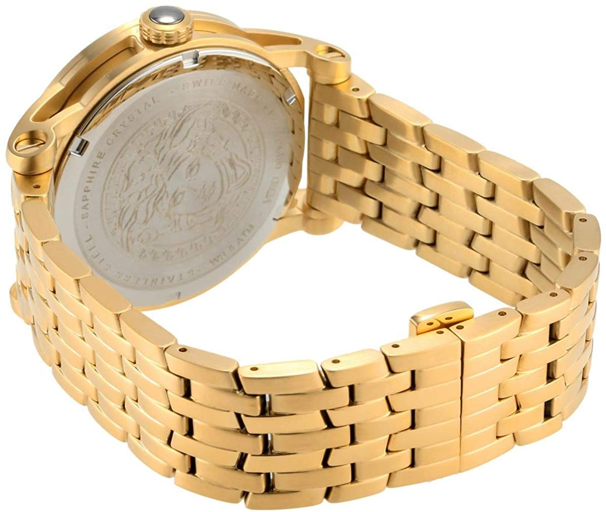  Shop Authentic Versace Palazzo Empire White Dial Gold Steel Strap Watch for Men - VERD00318 - Luxxuri