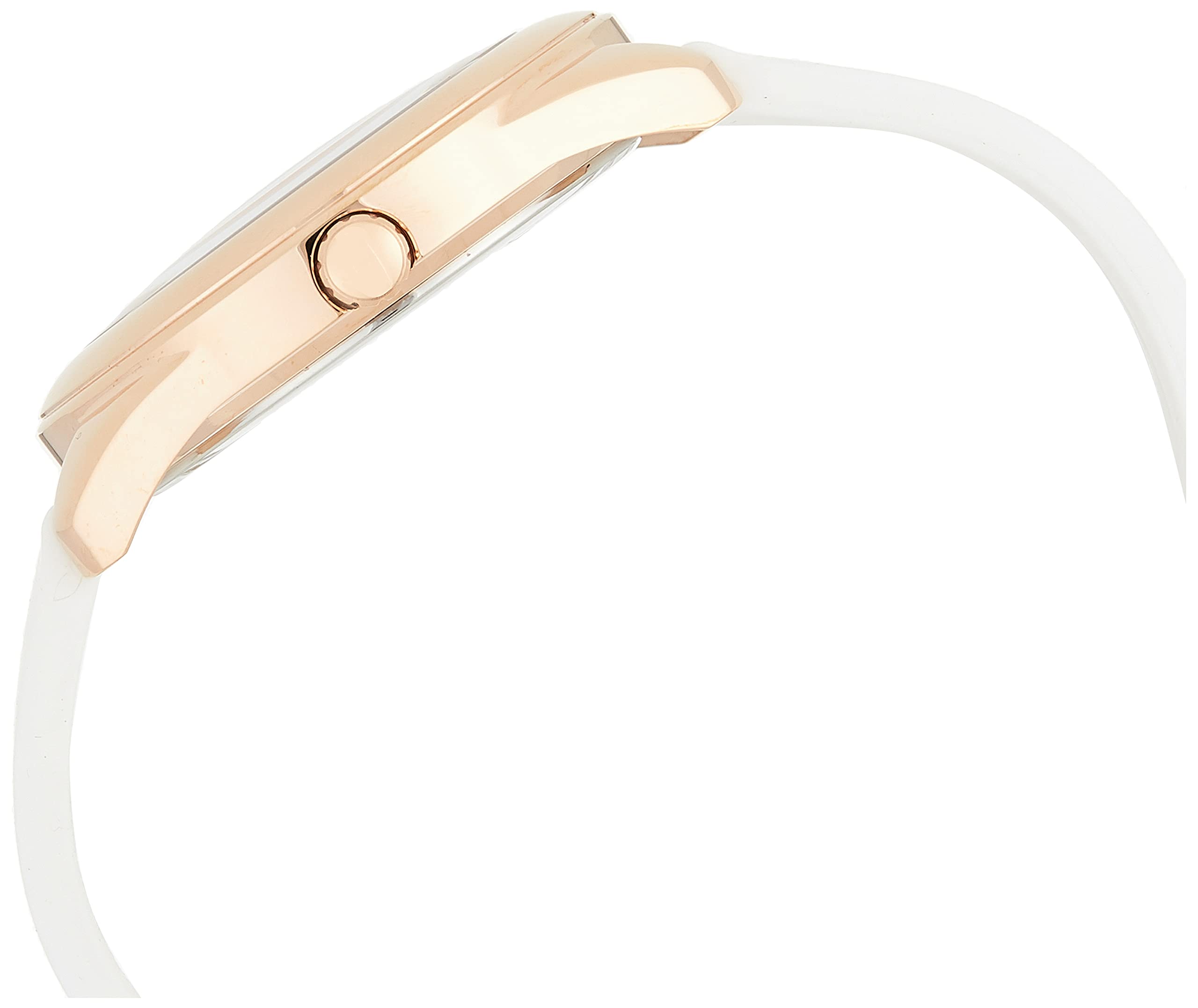  Shop Authentic Guess G Twist White & Gold Dial White Silicone Strap Watch For Women - W0911L5 - Luxxuri