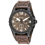  Shop Authentic Fossil Nate Chronograph Brown Dial Brown Leather Strap Watch for Men - JR1511 - Luxxuri