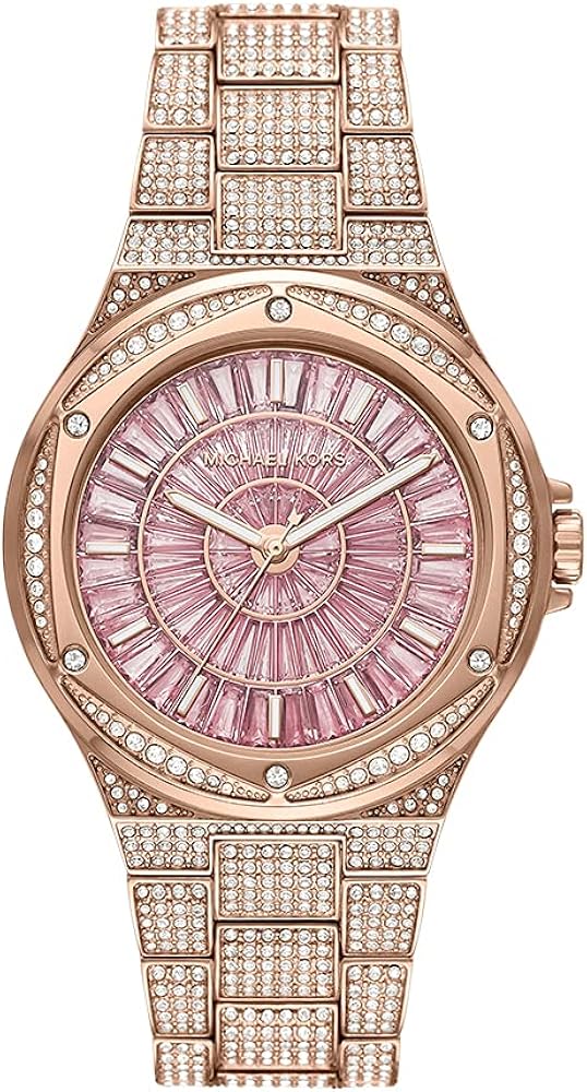  Shop Authentic Michael Kors Lennox Three Hand Crystals Rose Gold Dial Rose Gold Steel Strap Watch For Women - MK6992 - Luxxuri
