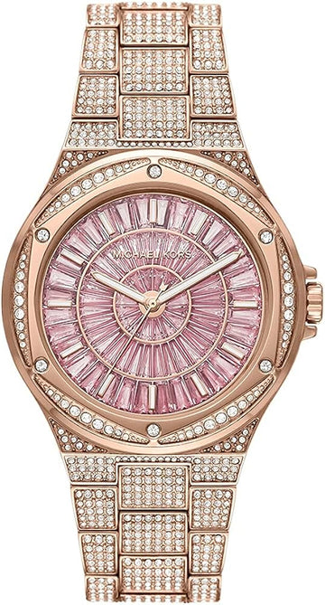  Shop Authentic Michael Kors Lennox Three Hand Crystals Rose Gold Dial Rose Gold Steel Strap Watch For Women - MK6992 - Luxxuri