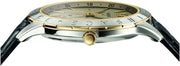  Shop Authentic Versace Univers Beige Dial Black Leather Strap Watch for Men - VEBK00218 - Luxxuri