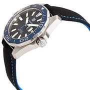  Shop Authentic Tag Heuer Aquaracer Calibre 5 Automatic Black Dial Black Nylon Strap Watch for Men - WAY201C.FC6395 - Luxxuri