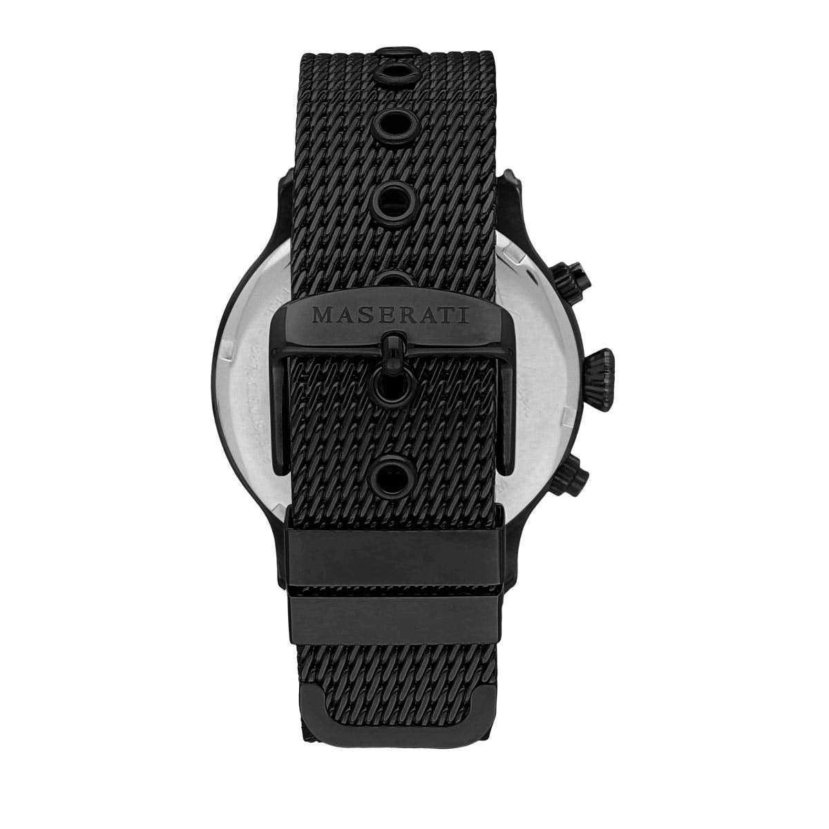  Shop Authentic Maserati Epoca Black Edition Blue Dial Black Mesh Bracelet Watch For Men - R8873618008 - Luxxuri