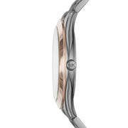  Shop Authentic Michael Kors Runway Quartz Grey Dial Grey Steel Strap Watch For Women - MK8576 - Luxxuri