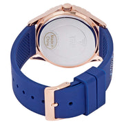  Shop Authentic Guess Swirl Analog Quartz White Dial Blue Rubber Strap Watch for Women - W1096L4 - Luxxuri