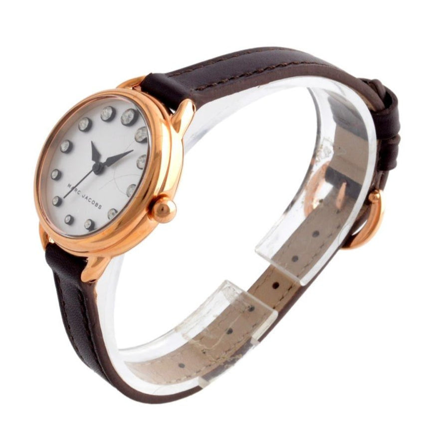  Shop Authentic Marc Jacobs Betty White Dial Brown Leather Strap Watch for Women - MJ1481 - Luxxuri