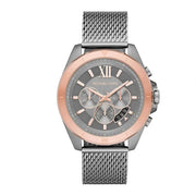  Shop Authentic Michael Kors Brecken Chronograph Grey Dial Silver Mesh Strap Watch For Men - MK8868 - Luxxuri