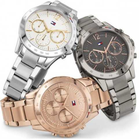  Shop Authentic Tommy Hilfiger Haven Multifunction Chronograph White Dial Silver Steel Strap Watch For Women - 1782194 - Luxxuri