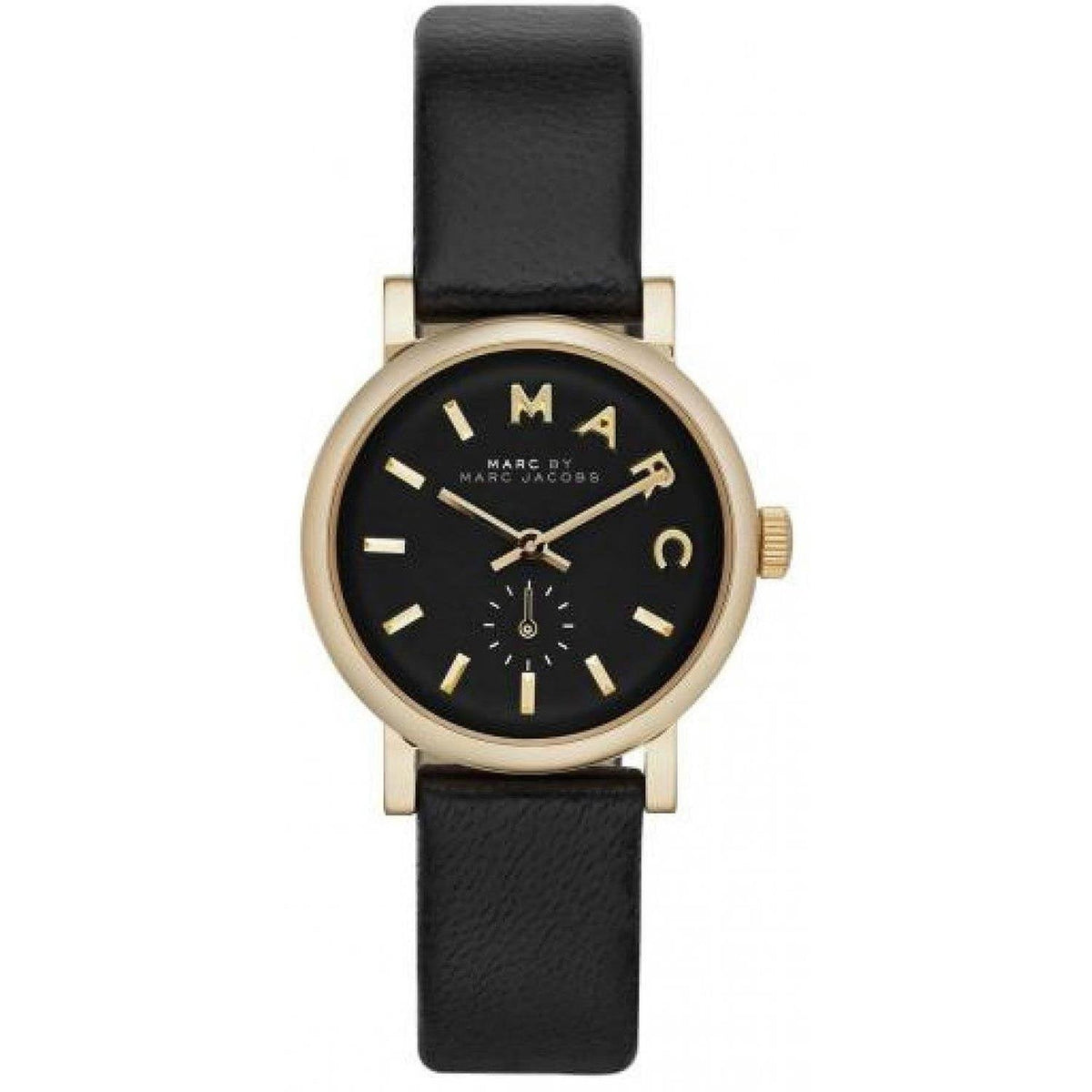  Shop Authentic Marc Jacobs Baker Black Dial Black Leather Strap Watch for Women - MBM1273 - Luxxuri