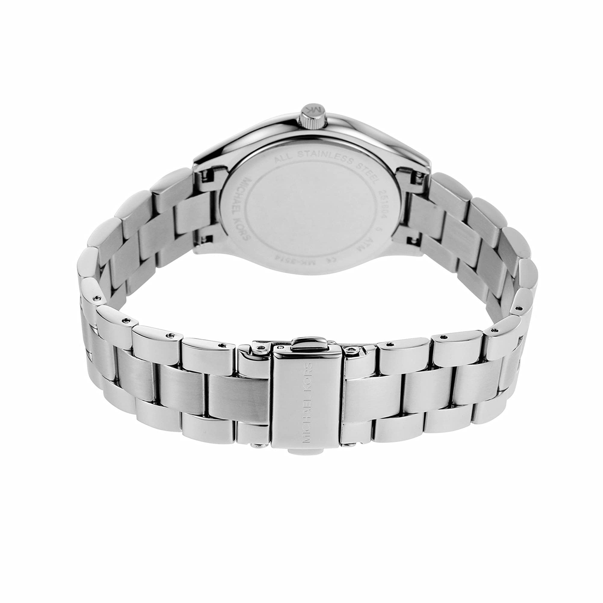  Shop Authentic Michael Kors Mini Slim Runway Silver Dial Silver Steel Strap Watch for Women - MK3514 - Luxxuri