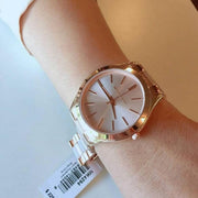 Shop Authentic Michael Kors Slim Runway Rose Gold Dial Two Tone Steel Strap Watch for Women - MK4294 - Luxxuri
