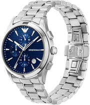  Shop Authentic Emporio Armani Chronograph Blue Dial Silver Steel Strap Watch For Men - AR11528 - Luxxuri