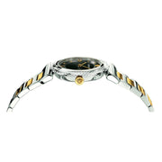  Shop Authentic Versace V-Motif Black Dial Two Tone Steel Strap Watch for Women - VERE00518 - Luxxuri