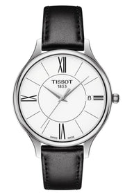  Shop Authentic Tissot Bella Ora Round White Dial Black Leather Strap Watch For Women - T103.210.16.018.00 - Luxxuri