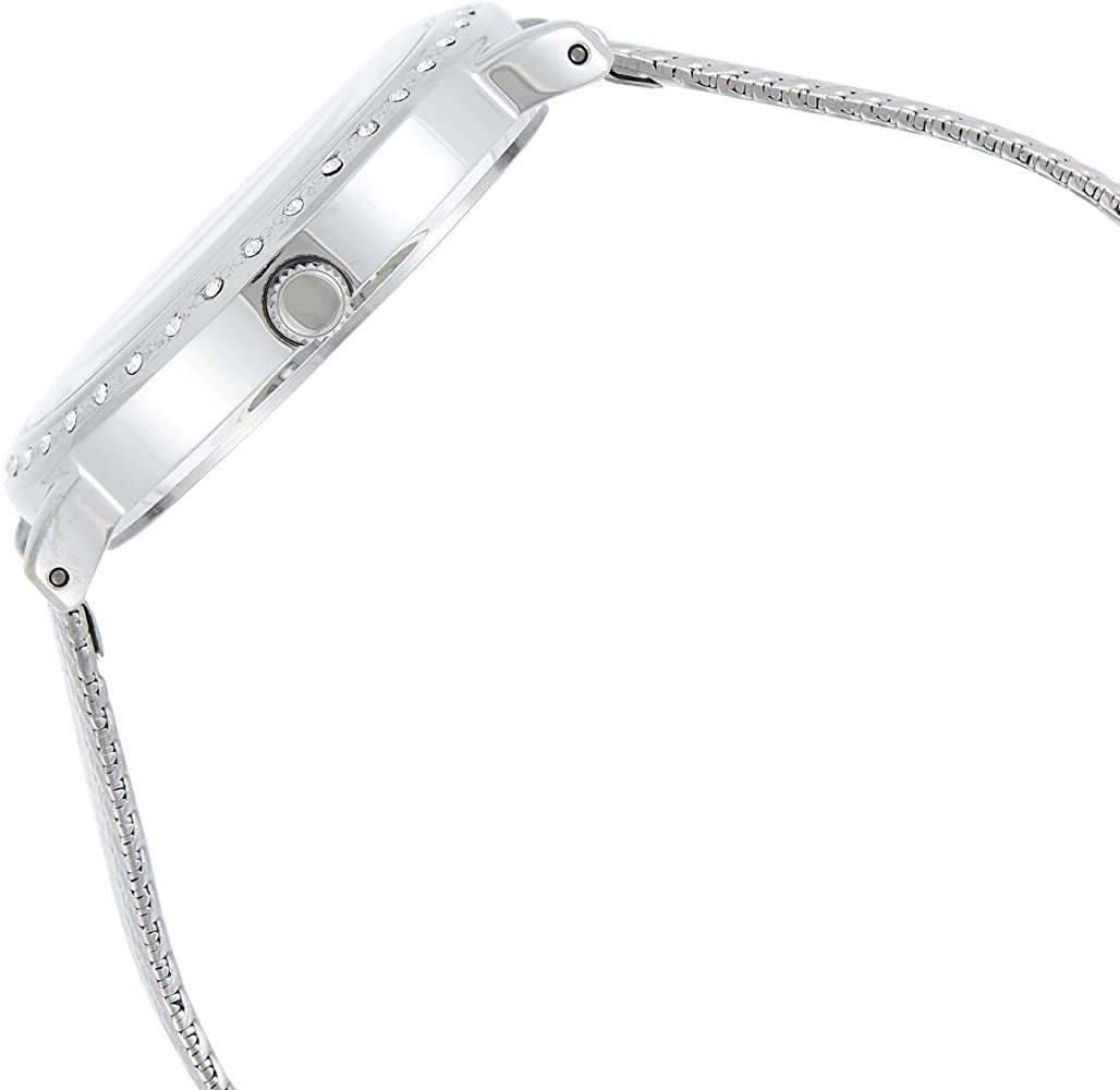  Shop Authentic Guess Quartz Silver Dial Willow Stainless Steel Mesh Bracelet Watch For Women - W0836L2 - Luxxuri