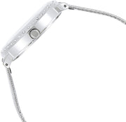  Shop Authentic Guess Quartz Silver Dial Willow Stainless Steel Mesh Bracelet Watch For Women - W0836L2 - Luxxuri