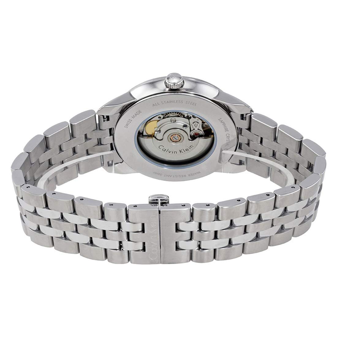  Shop Authentic Calvin Klein Infinity Automatic Silver Dial Silver Steel Strap Watch for Men - K5S34146 - Luxxuri