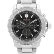  Shop Authentic Movado Series 800 Chronograph Black Dial Silver Steel Strap Watch For Men - 2600110 - Luxxuri
