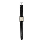  Shop Authentic Michael Kors Emery Three Hand Silver Dial Black Leather Strap Watch For Women - MK4696 - Luxxuri