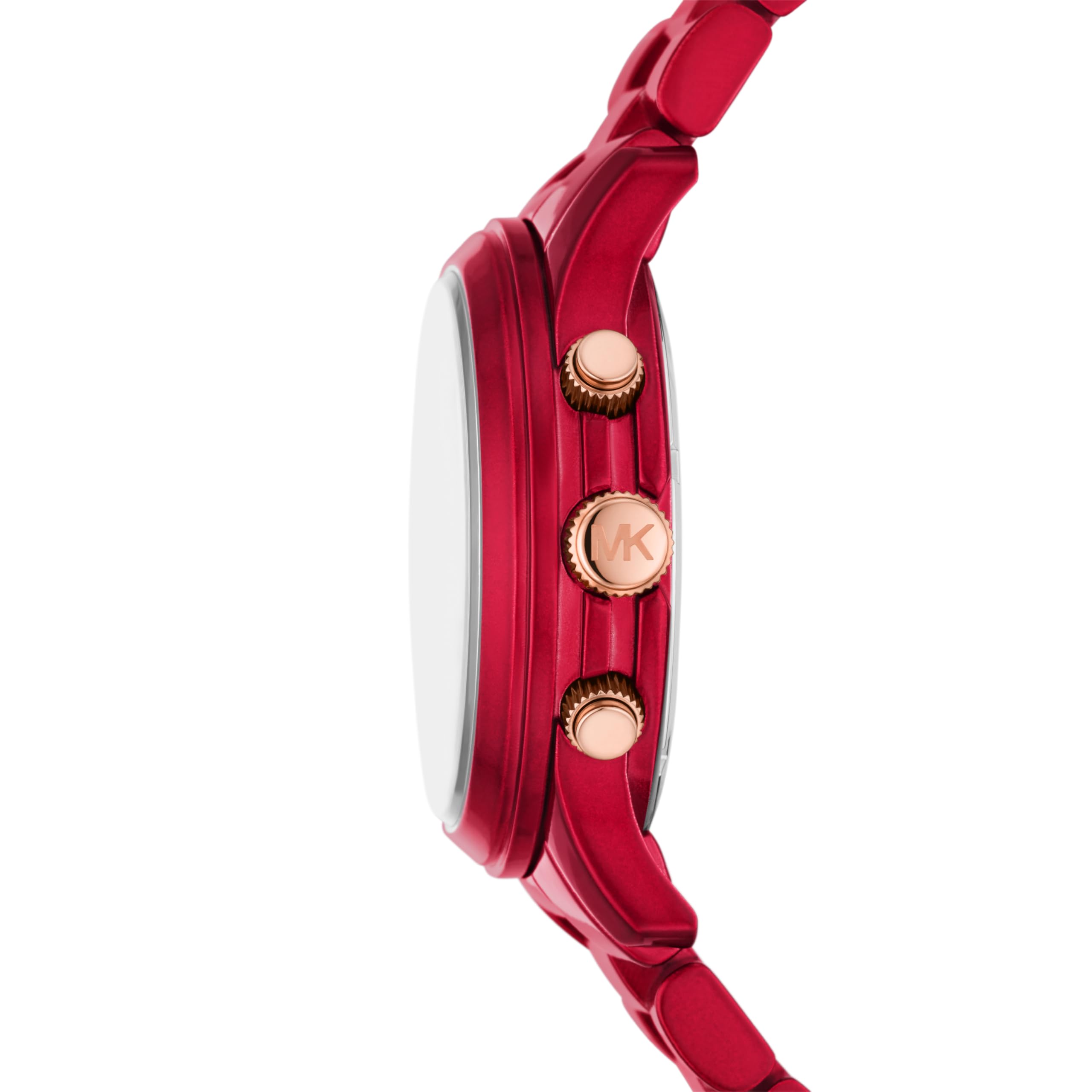  Shop Authentic Michael Kors Runway Analog Chronograph Red Dial Red Steel Strap Watch for Women - MK7436 - Luxxuri