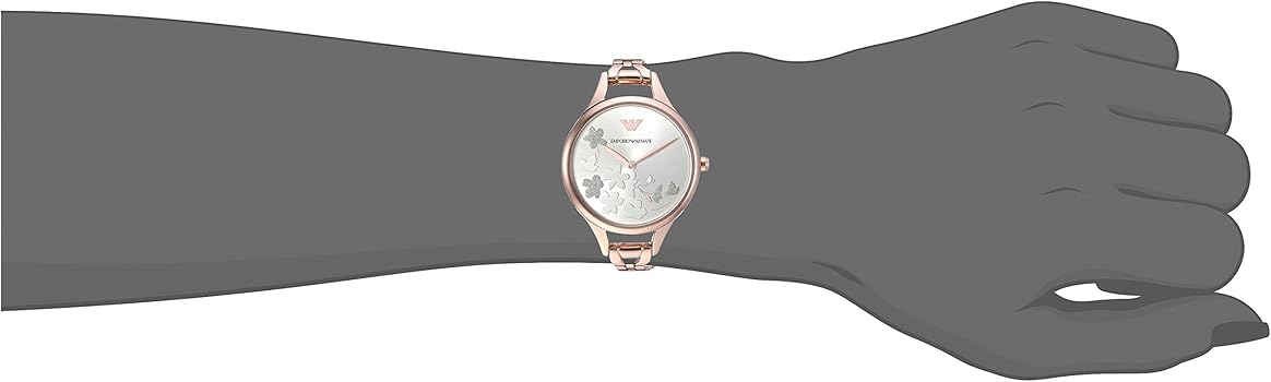  Shop Authentic Emporio Armani Aurora Quartz Silver Dial Gold Steel Strap Watch For Women - AR11108 - Luxxuri