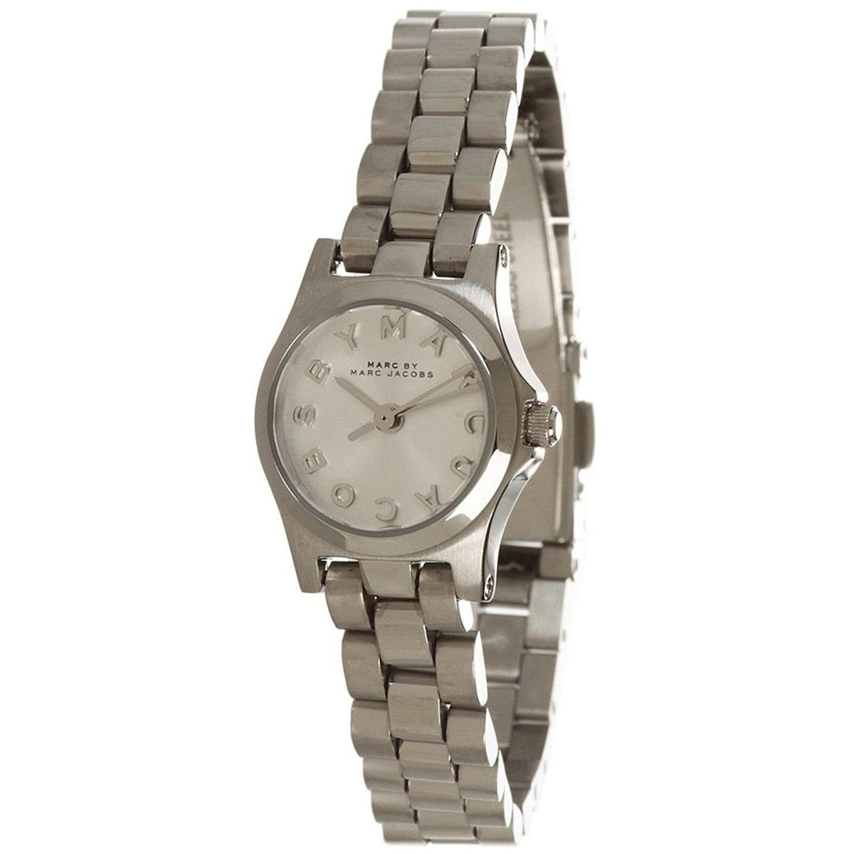  Shop Authentic Marc Jacobs Henry Dinky Silver Dial Silver Steel Strap Watch for Women - MBM3198 - Luxxuri