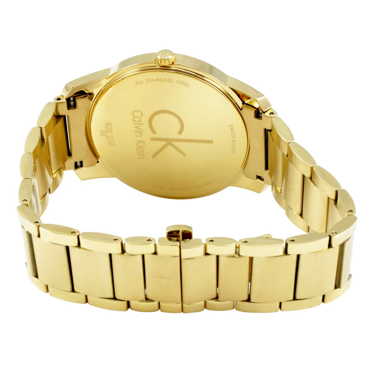  Shop Authentic Calvin Klein City Silver Dial Gold Steel Strap Watch for Men - K2G21546 - Luxxuri
