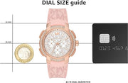  Shop Authentic Michael Kors Sidney Multifunction White Dial Pink Silicone Strap Watch For Women - MK7222 - Luxxuri