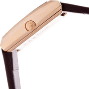  Shop Authentic Calvin Klein Mark White Dial Brown Leather Strap Watch for Women - K3R236G6 - Luxxuri