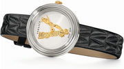 Shop Authentic Versace Virtus Quartz White Dial Black Leather Strap Watch For Women - VET300421 - Luxxuri