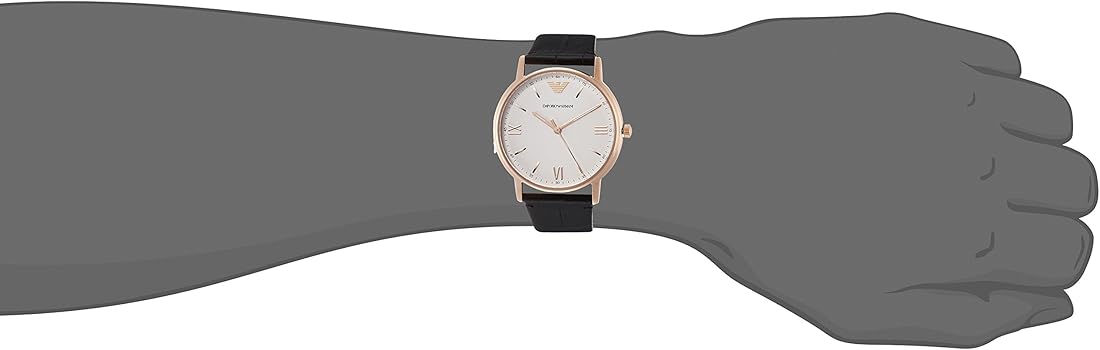  Shop Authentic Emporio Armani Kappa Quartz White Dial Black Leather Strap Watch For Men - AR80015 - Luxxuri