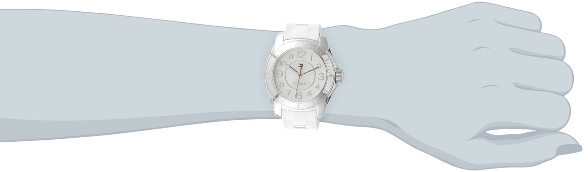  Shop Authentic Tommy Hilfiger K2 White Dial White Rubber Strap Watch for Women - 1781306 - Luxxuri