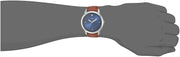  Shop Authentic Fossil The Minimalist 3H Blue Dial Brown Leather Strap Watch for Men - FS5499 - Luxxuri