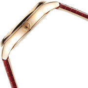 Shop Authentic Swarovski Lovely Crystals Analog White Dial Red Leather Strap Watch for Women - 5297584 - Luxxuri