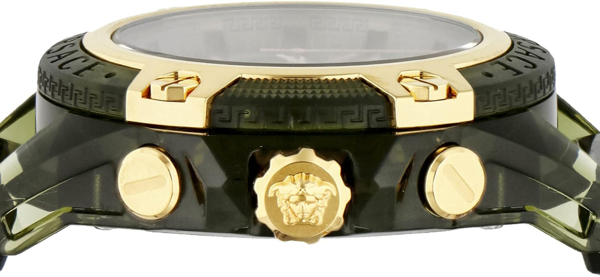  Shop Authentic Versace Icon Active Chronograph Gold Dial Black Silicone Strap Watch For Men - VEZ700321 - Luxxuri