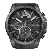  Shop Authentic Tommy Hilfiger Decker Black Dial Black Rubber Strap Watch for Men - 1791352 - Luxxuri