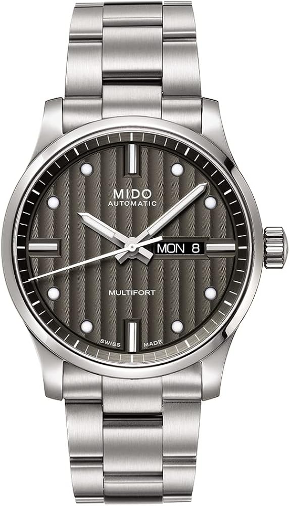  Shop Authentic Mido Multifort Automatic Gray Dial Silver Steel Strap Watch For Men - M005.430.11.061.80 - Luxxuri
