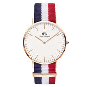  Shop Authentic Daniel Wellington Classic Cambridge White Dial Two Tone NATO Strap Watch For Men - DW00100003 - Luxxuri