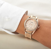  Shop Authentic Fossil Riley Gold Dial Gold Steel Strap Watch for Women - ES3203 - Luxxuri