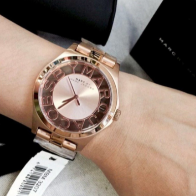  Shop Authentic Marc Jacobs Henry Rose Gold Dial Rose Gold Steel Strap Watch for Women - MBM3207 - Luxxuri