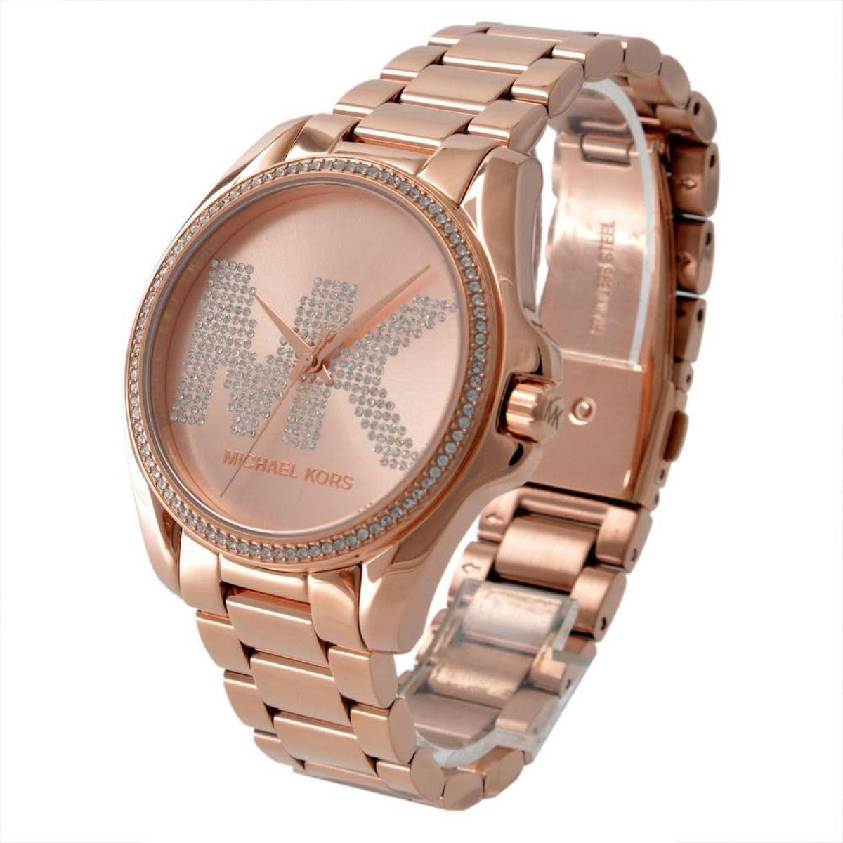  Shop Authentic Michael Kors Bradshaw Quartz Rose Gold Dial Rose Gold Steel Strap Watch For Women - MK6556 - Luxxuri