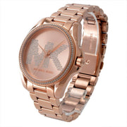  Shop Authentic Michael Kors Bradshaw Quartz Rose Gold Dial Rose Gold Steel Strap Watch For Women - MK6556 - Luxxuri