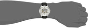  Shop Authentic Fossil Grant Skeleton White Dial Black Leather Strap Watch for Men -  ME3053 - Luxxuri